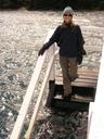 Dont take one more step! The steps at the end of the pier drop down into the abyss.
